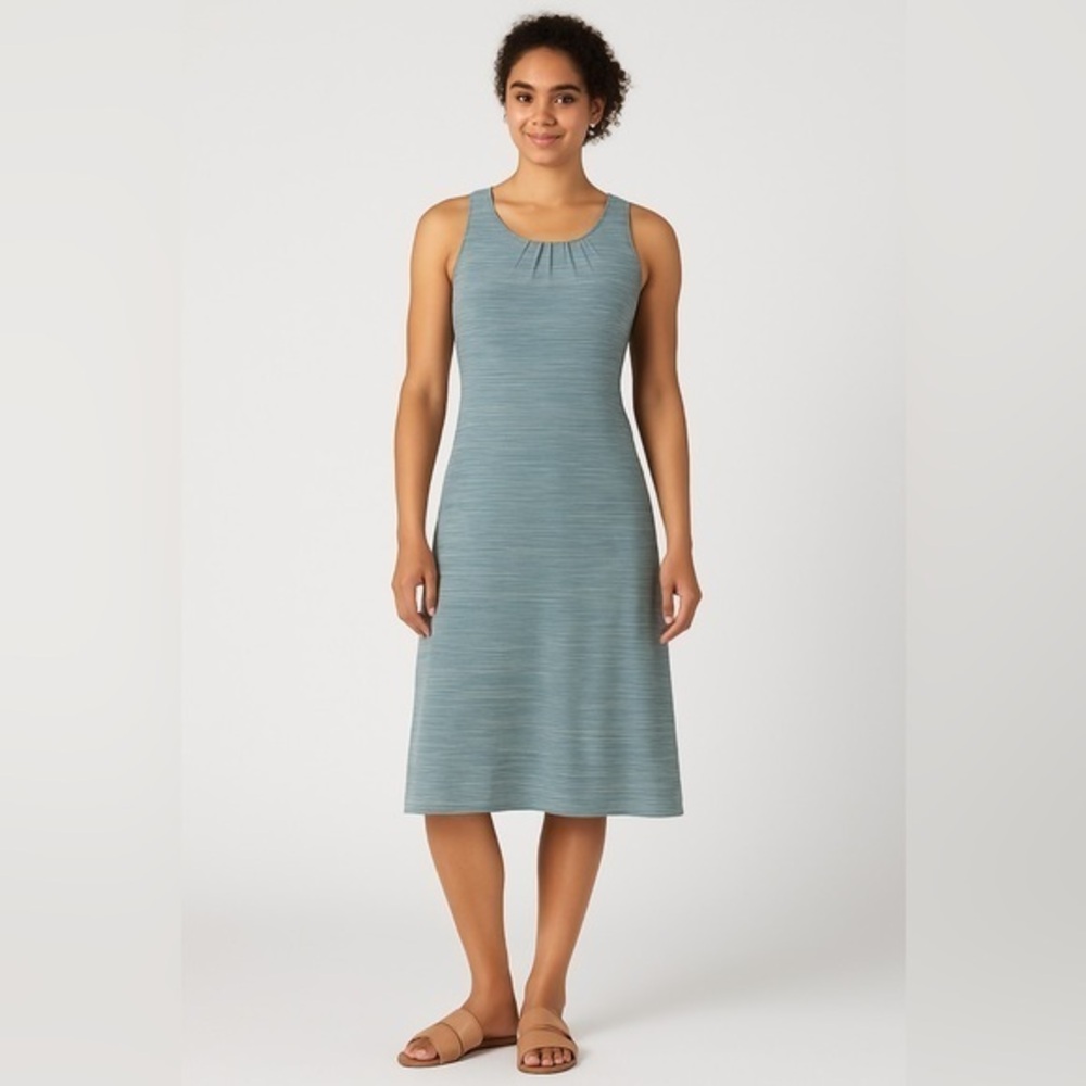 NWOT prAna Sky Path Pull On Dress Blue Medium